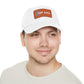 Dad Hat with Leather Patch (Rectangle) - Conscience Garment