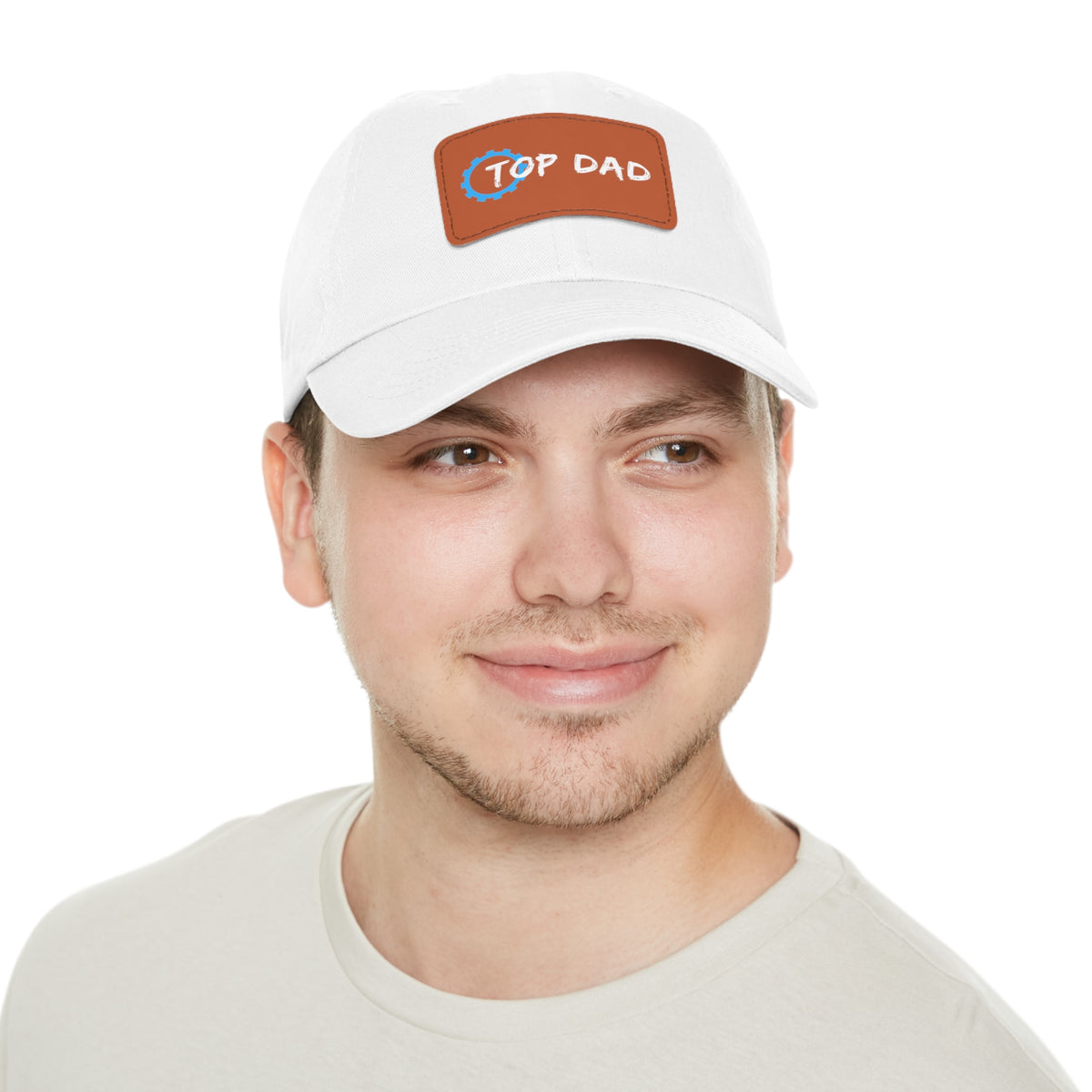 Dad Hat with Leather Patch (Rectangle) - Conscience Garment