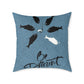 Be Different Fish Throw Pillow – Inspirational Nautical Accent Cushion