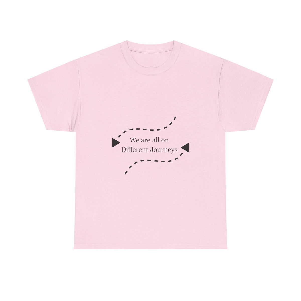Inspirational Journey Tee, Motivational Cotton T-Shirt, Unisex Shirt, Gift for Friends, Casual Wear, Travel Lovers, Positive Vibes - Conscience Garment