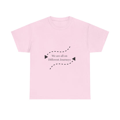 Inspirational Journey Tee, Motivational Cotton T-Shirt, Unisex Shirt, Gift for Friends, Casual Wear, Travel Lovers, Positive Vibes - Conscience Garment