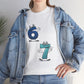 Number 6 & 7 Cartoon Tee — Playful Matching Numbers Graphic T-Shirt - Conscience Garment