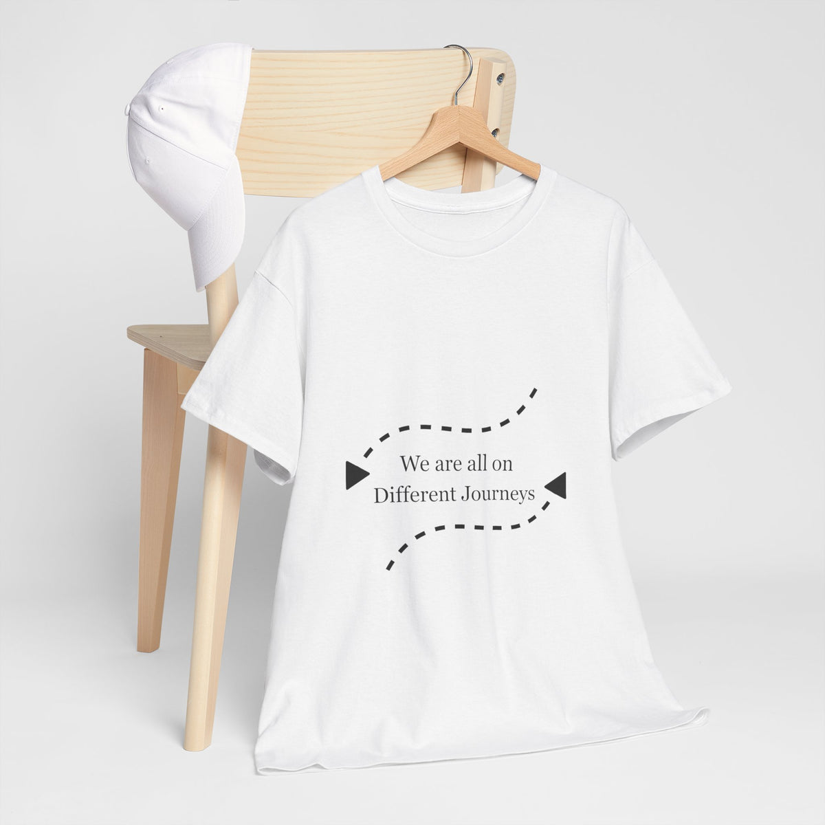 Inspirational Journey Tee, Motivational Cotton T-Shirt, Unisex Shirt, Gift for Friends, Casual Wear, Travel Lovers, Positive Vibes - Conscience Garment