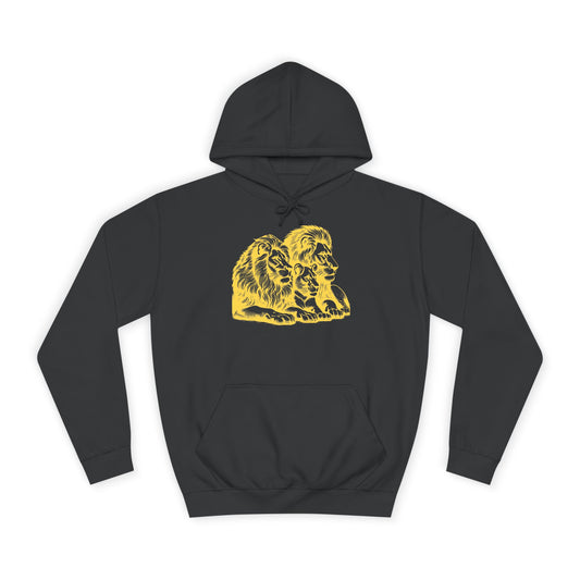 College Hoodie Lion Family - Conscience Garment