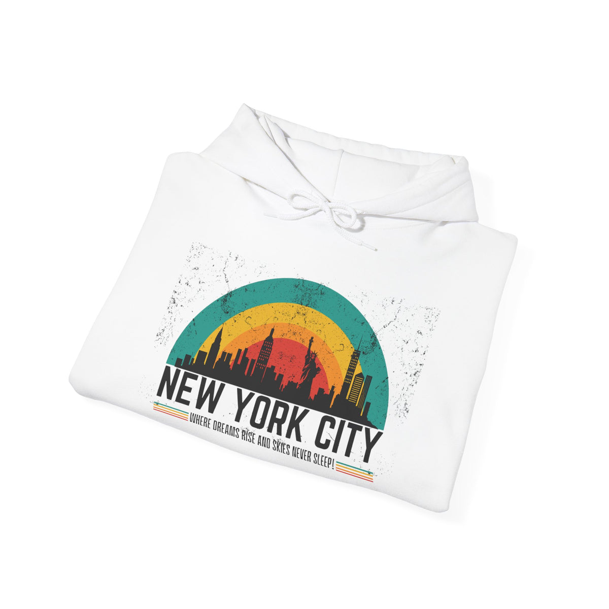 Hooded Sweatshirt - New York City Skyline - Conscience Garment