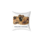 Hakuna Matata Safari Animal Square Pillow