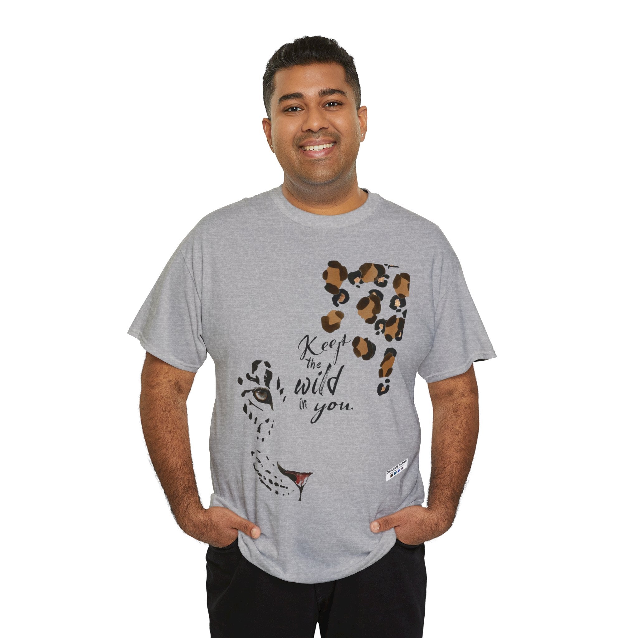 The Wild in You, Tiger, T Shirt, Lion, Nature, White, Ash, Sand, Sport Grey, Natural, Motivation, Inspiration, Mindfulness