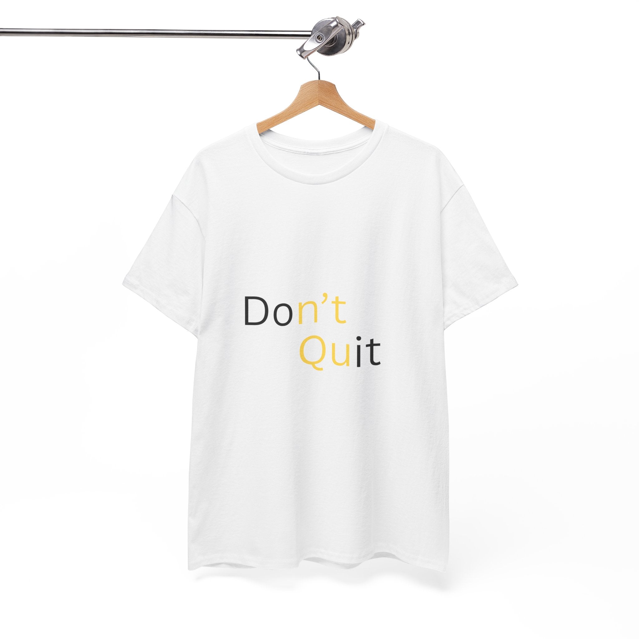 Motivational Unisex Tee, Don't Quit Inspirational Shirt, Fitness Gift, Encouragement Tee, Casual Wear, Unisex Cotton Top