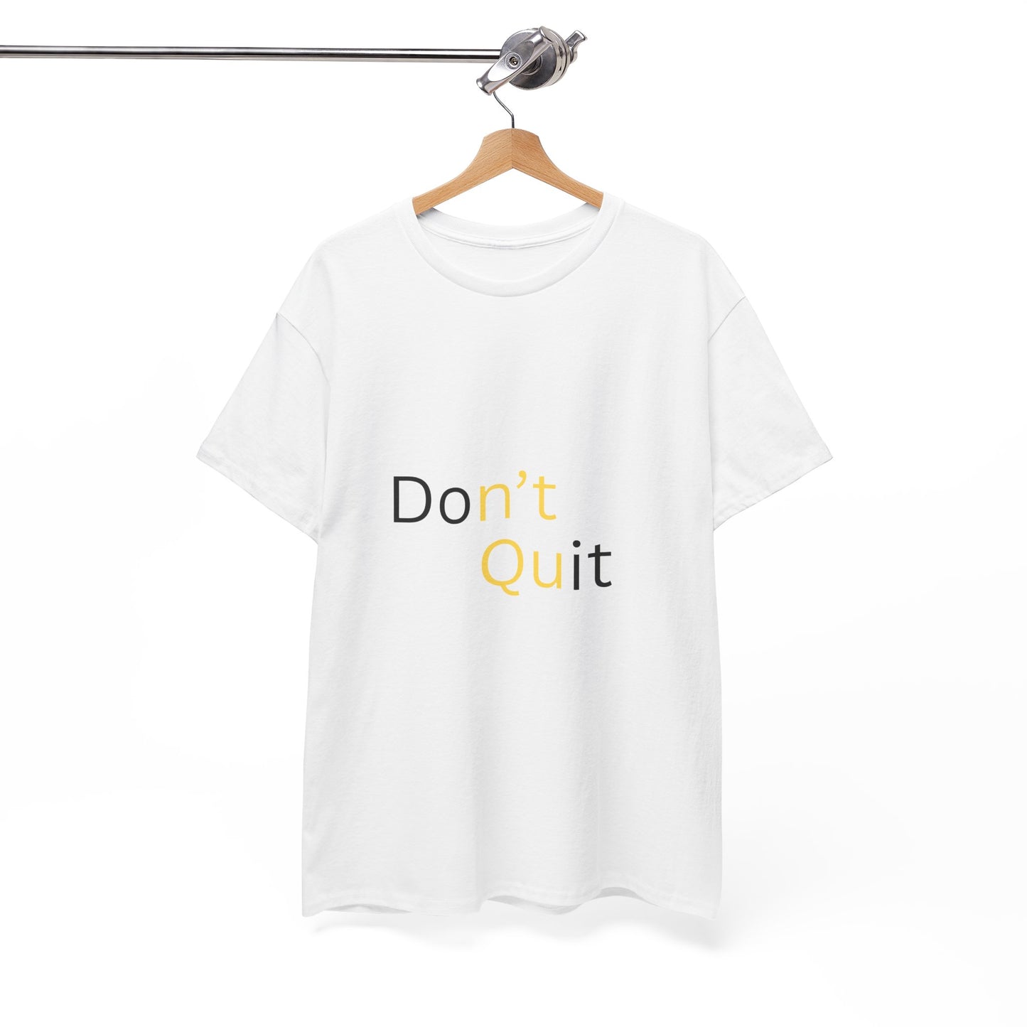 Motivational Unisex Tee, Don't Quit Inspirational Shirt, Fitness Gift, Encouragement Tee, Casual Wear, Unisex Cotton Top - Conscience Garment