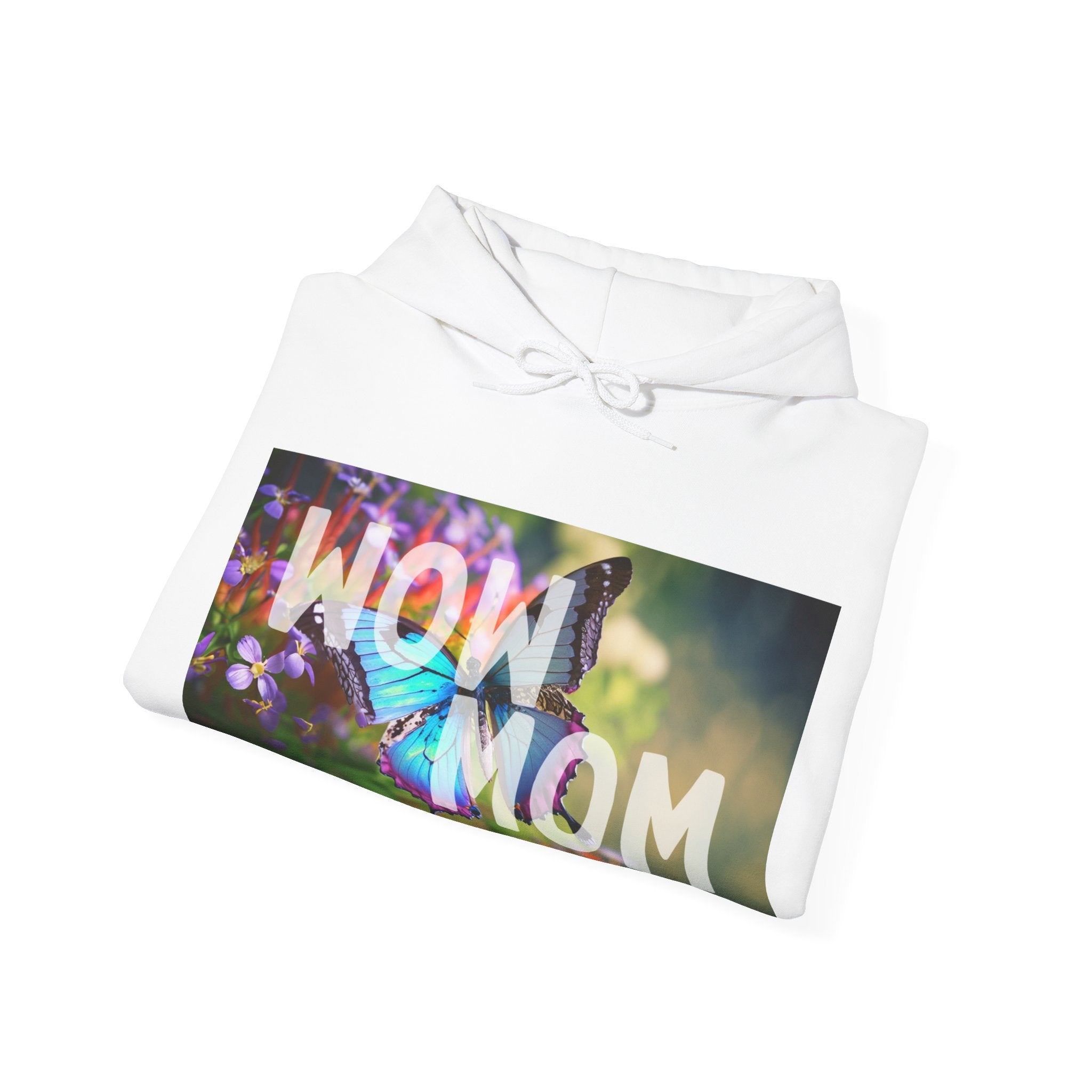 Wow Mom, Hoodie, Heavy Cotton, Women, Gift, Mindfulness, Motivation, Inspiration