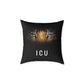Tiger Eyes 'ICU' Square Pillow – Bold Wildlife Accent Cushion