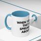 Funny Office Coffee Mug — “When You Excel They Will Spreadsheet About You” Accent Mug