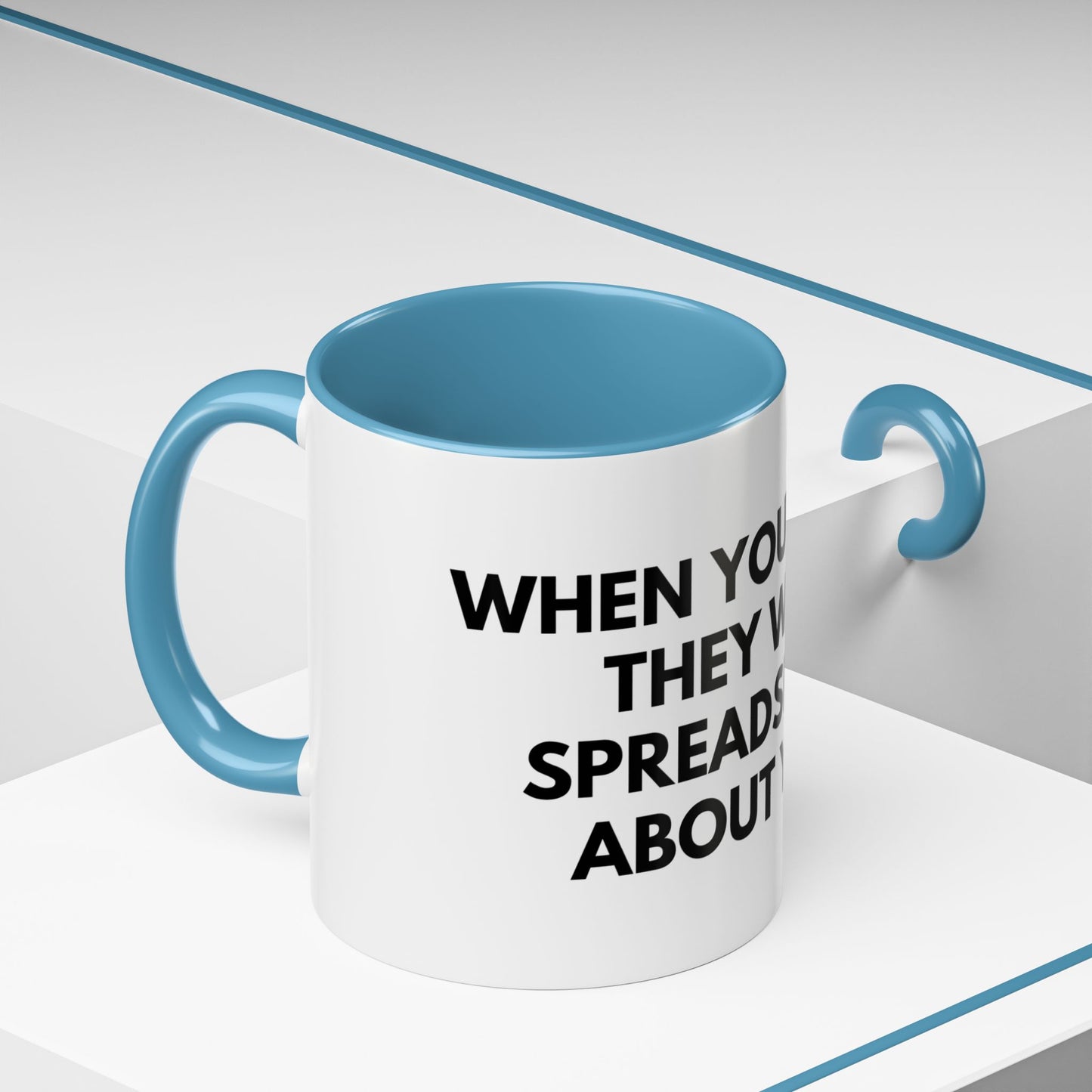 Funny Office Coffee Mug — “When You Excel They Will Spreadsheet About You” Accent Mug