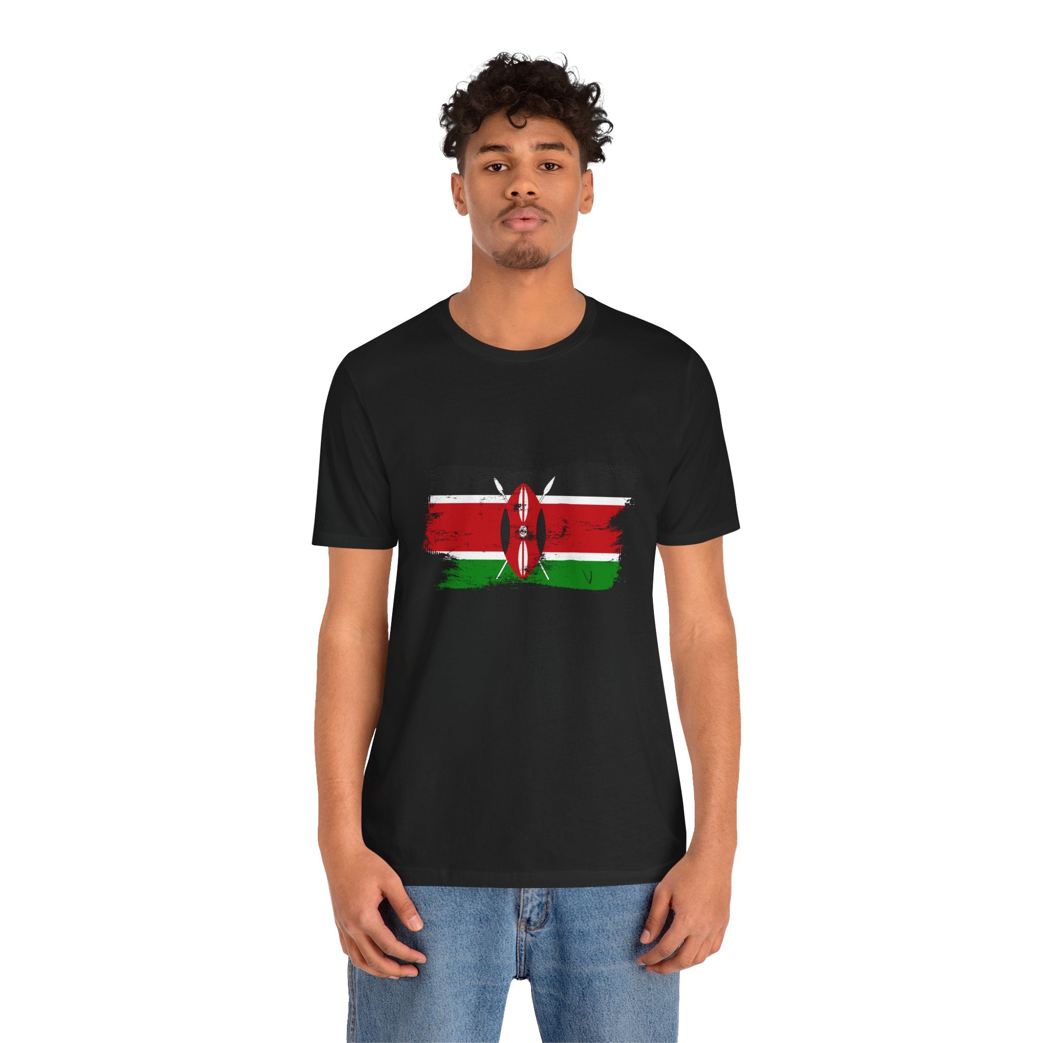 Kenya Flag Distressed T-Shirt - Vintage Kenyan Pride T-Shirt