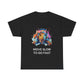 T-Shirt Colorful Turtle with Headphones | 'Sometimes it's best to go Slow to go Fast' - Conscience Garment