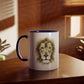 Lion Mosaic Design and Quote Mug, 11oz