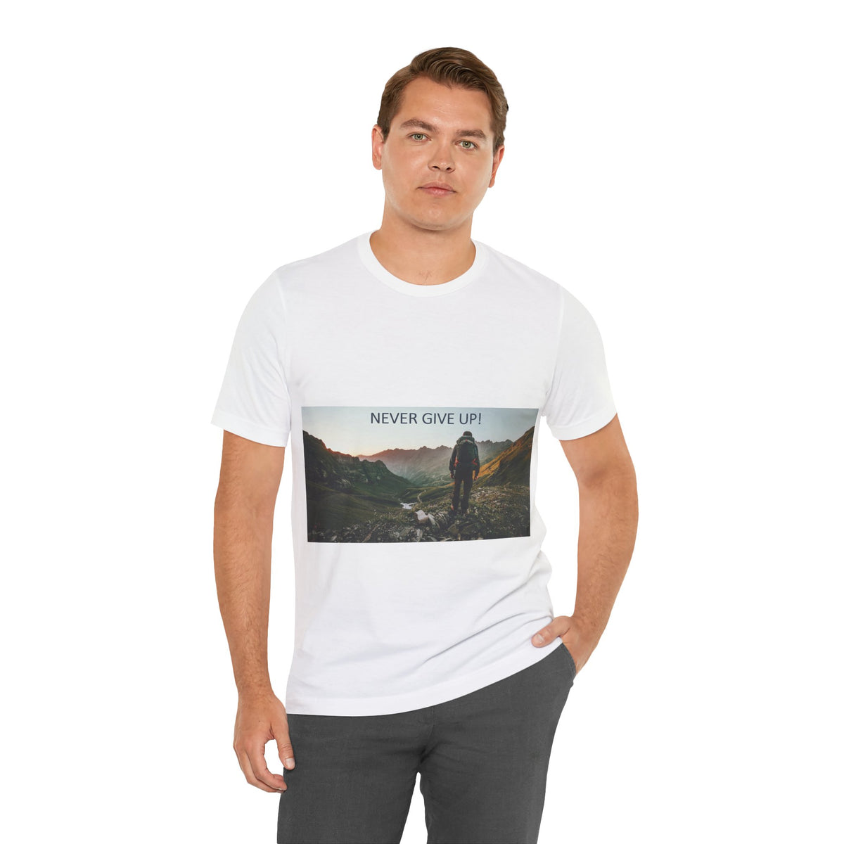 Never Give Up T-shirt - Conscience Garment