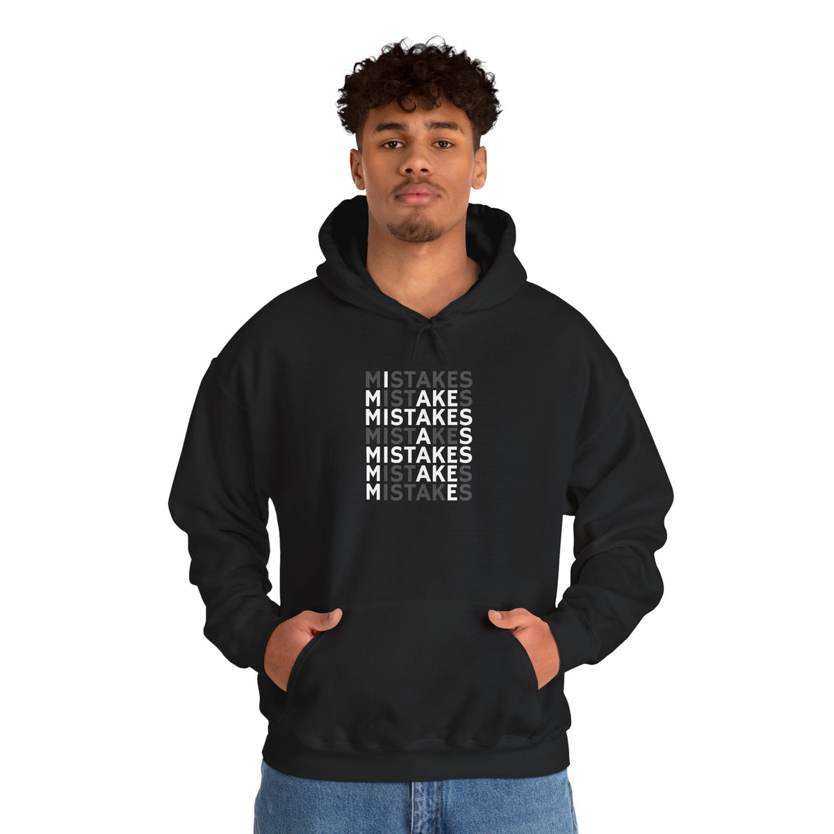 Mistakes Typography Hoodie – Inspirational Graphic Pullover