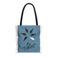 Be Different Whale Tote Bag — Inspirational Ocean Animal Canvas Tote