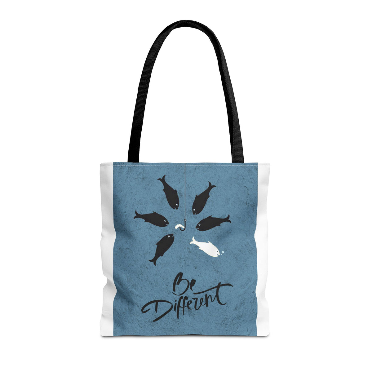 Be Different Whale Tote Bag — Inspirational Ocean Animal Canvas Tote