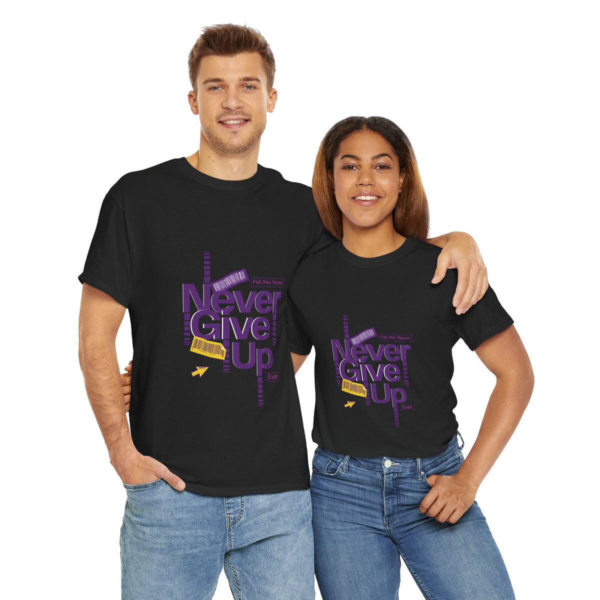 Never Give Up Unisex Tee - Conscience Garment