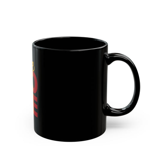 One Love Black Coffee Mug — Rasta Colors Inspirational Ceramic Mug (11oz, 15oz)