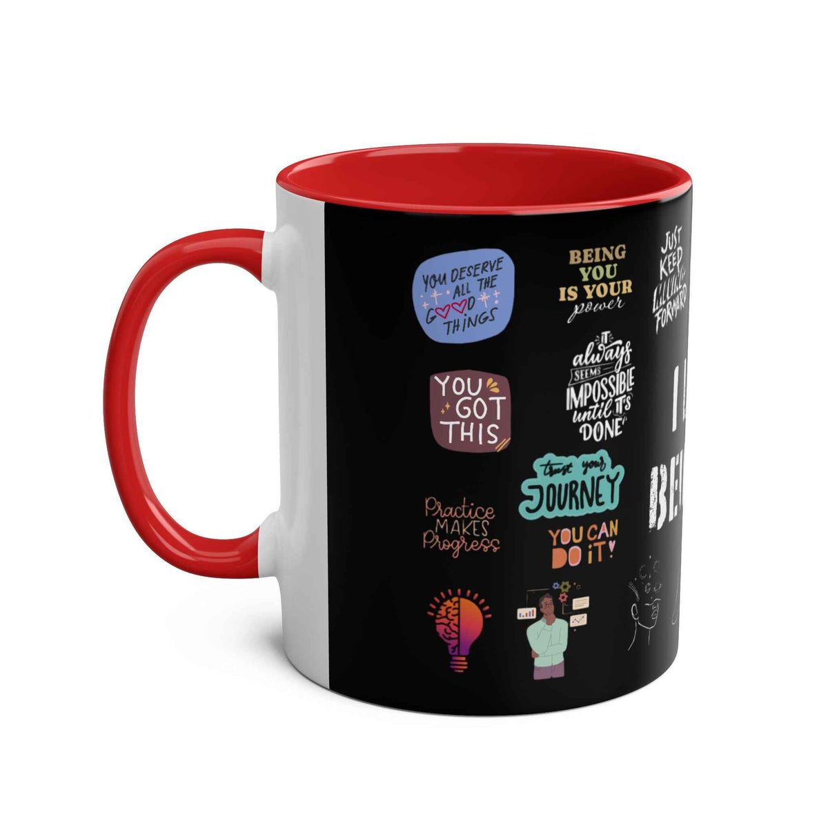 Love Yourself Two-Tone Coffee Mug, 11oz