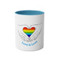 Love Is Love Two-Tone Mug - Conscience Garment