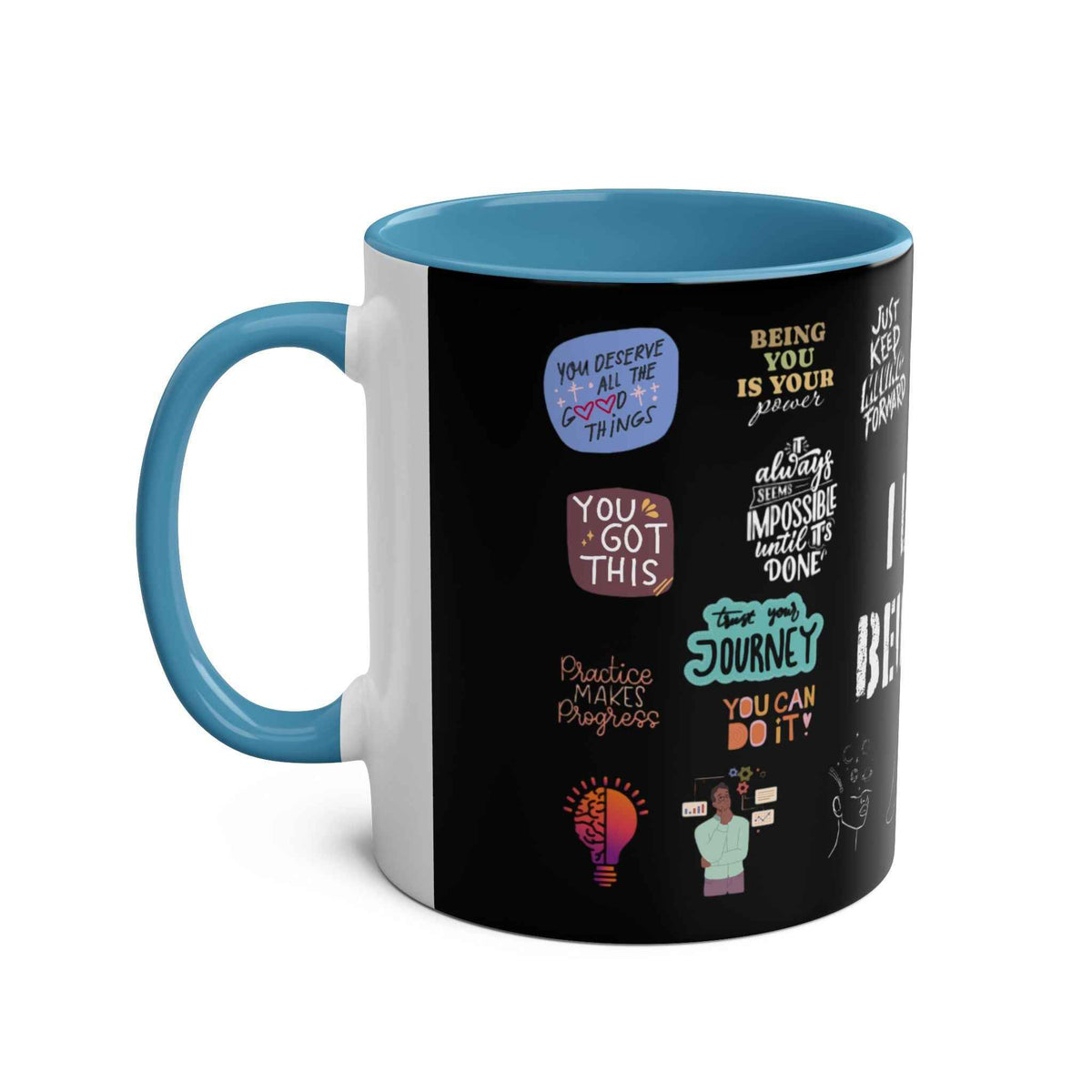 Love Yourself Two-Tone Coffee Mug, 11oz