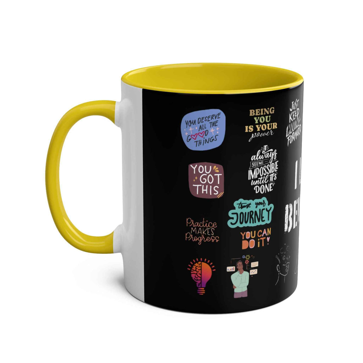 Love Yourself Two-Tone Coffee Mug, 11oz