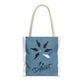 Be Different Whale Tote Bag — Inspirational Ocean Animal Canvas Tote