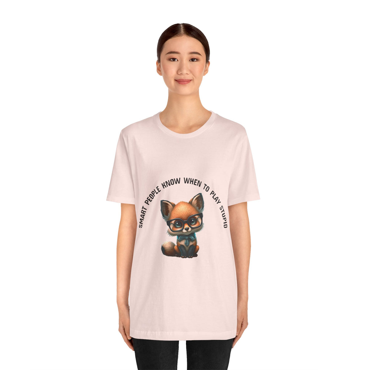 Cute Baby Fox Tee - Smart People Quote - Conscience Garment