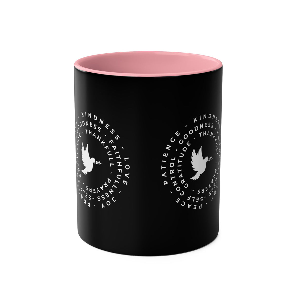 Mug with Dove and Harmony & meanigful words - Conscience Garment