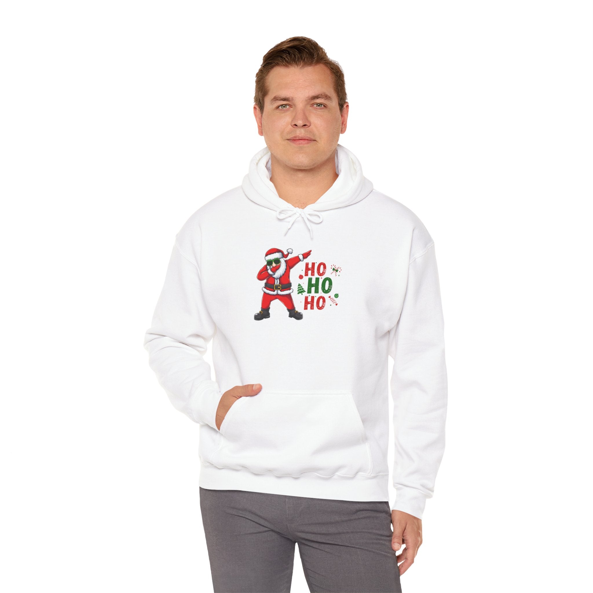 Dabbing Santa Hoodie — 'Ho Ho Ho' Christmas Holiday Sweatshirt