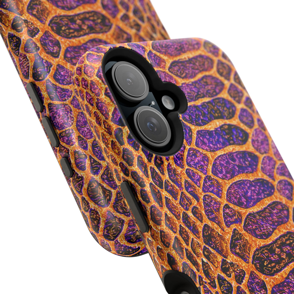 Purple-Gold Snake Skin Magnetic Impact Case