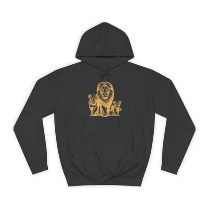 Lion College Hoodie - Cozy & Stylish for Animal Lovers - Conscience Garment