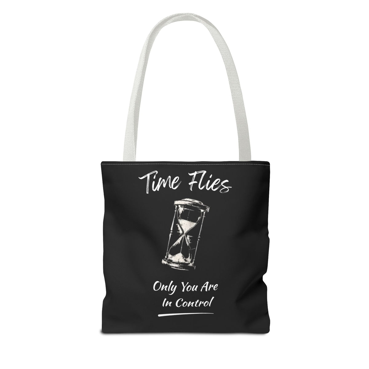 Time Flies Motivational Tote Bag