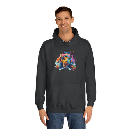 Colorful Turtle Headphones Hoodie — Watercolor Music Hoodie
