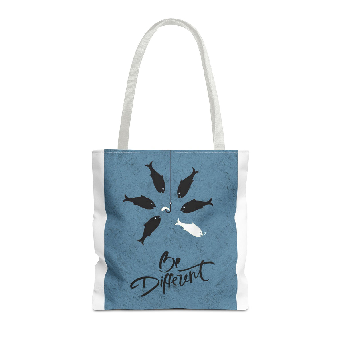 Be Different Whale Tote Bag — Inspirational Ocean Animal Canvas Tote