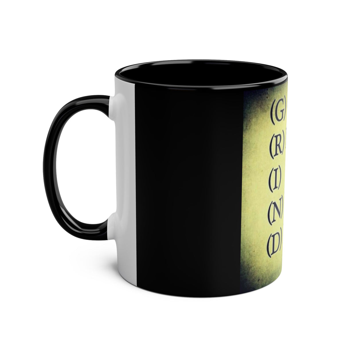 Coffee Mug with GRIND - Get Ready It's a New Day Design - Conscience Garment