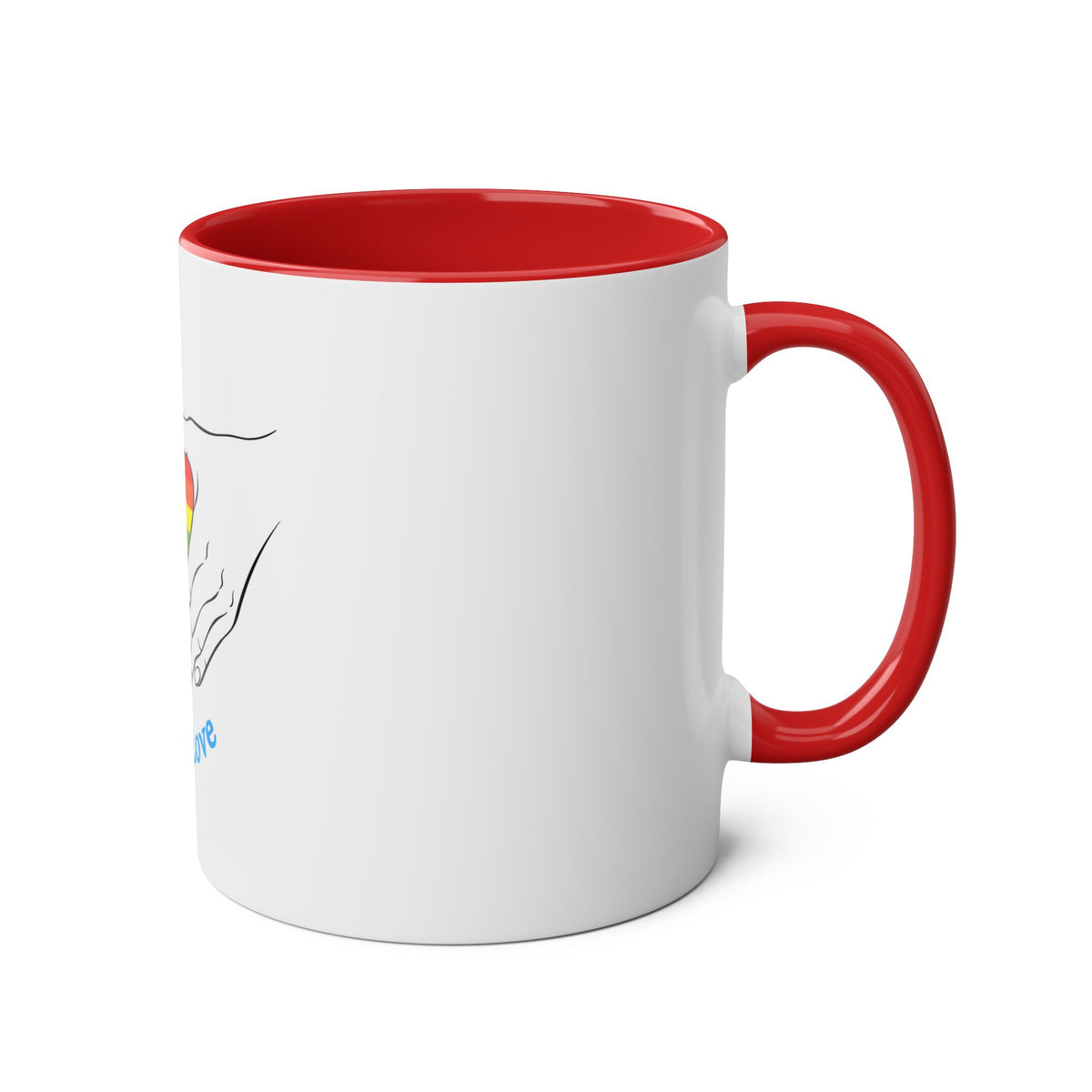 Love Is Love Two-Tone Mug - Conscience Garment