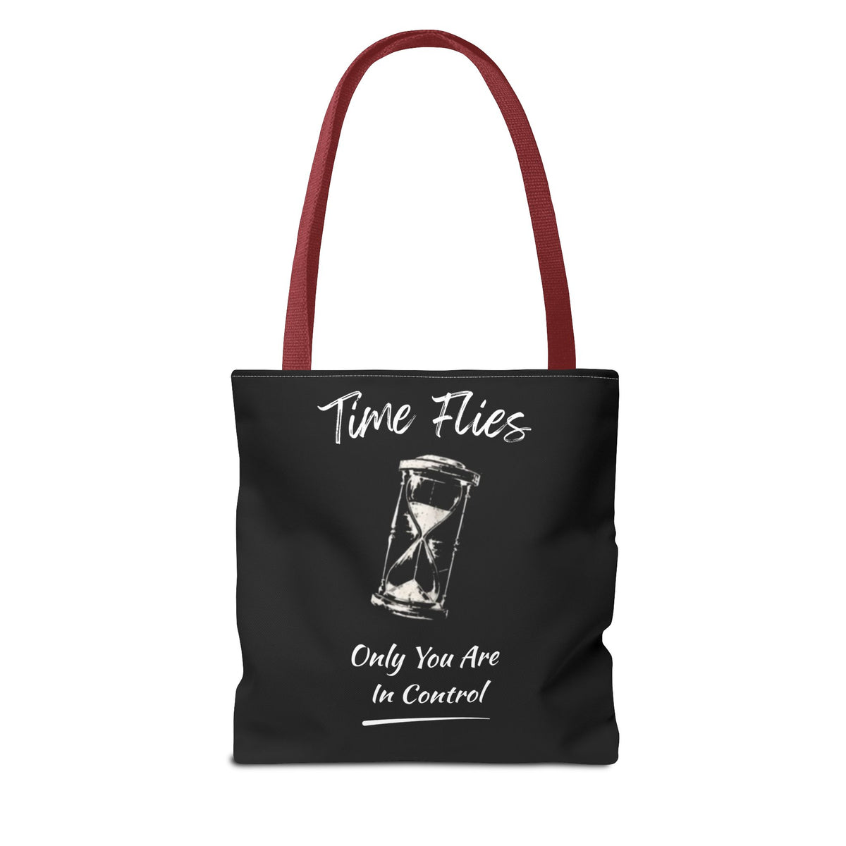 Time Flies Motivational Tote Bag