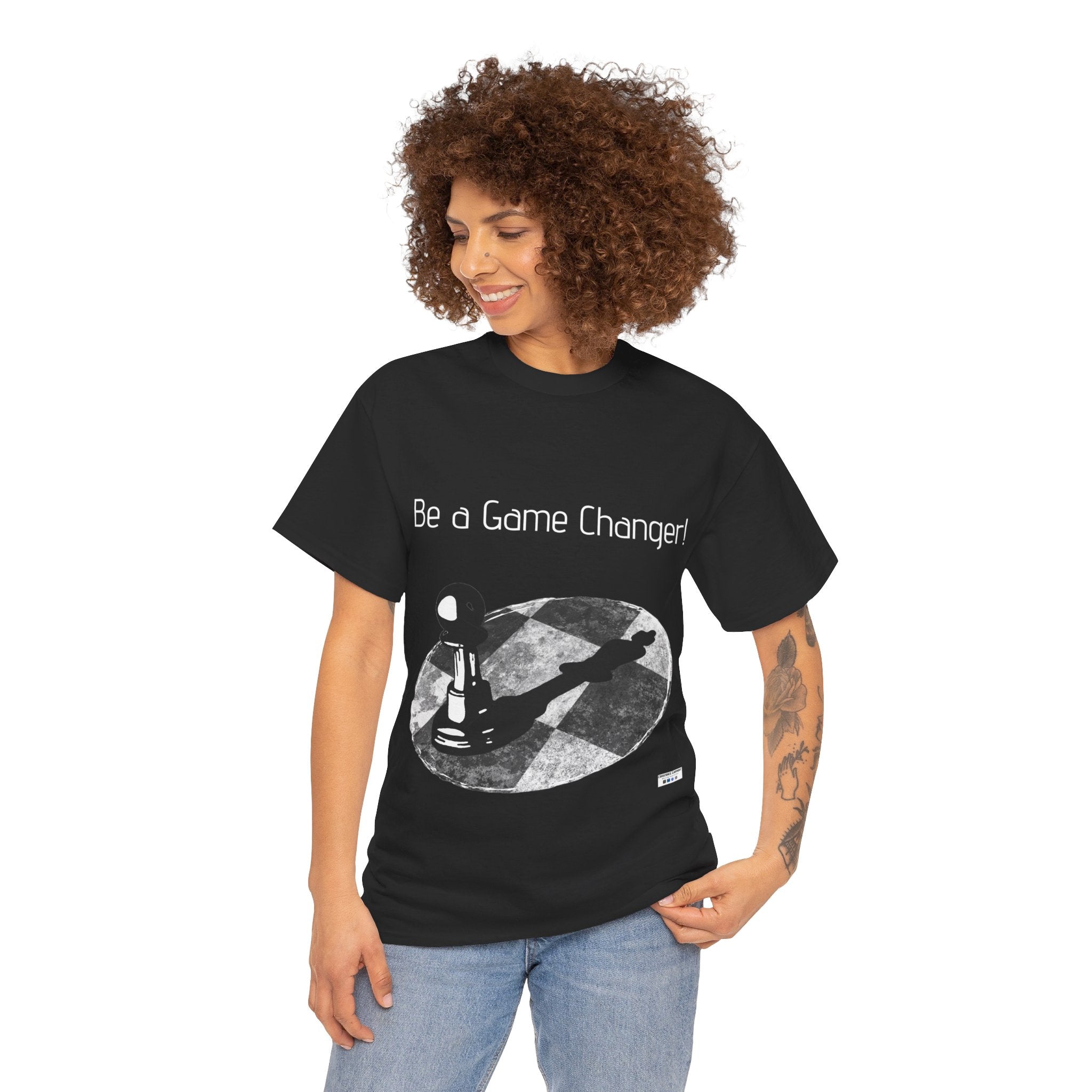 Be a Game changer, T Shirt, Chess, Pawn, King, Reflection, Potential, White, Black, Gift, Men, Women