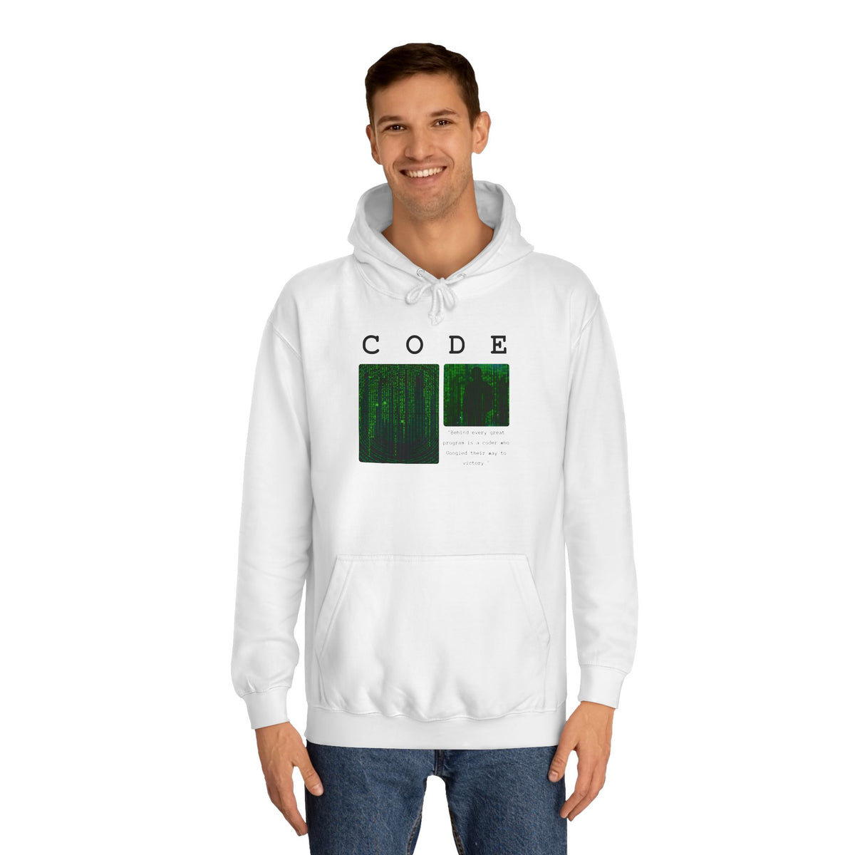 Matrix Code Hoodie - Developer - Conscience Garment