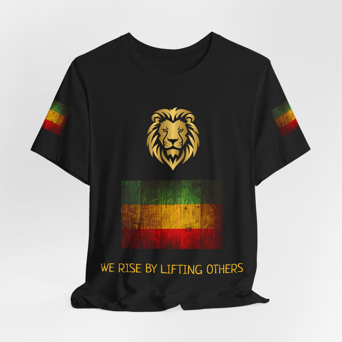 We rise by lifting others, Reggae Love Unisex T-shirt, Celebrate Unity, Peace, Culture, Music, Africa, Jamaica, Gift for Music Lovers, Festivals, and Holidays - Conscience Garment
