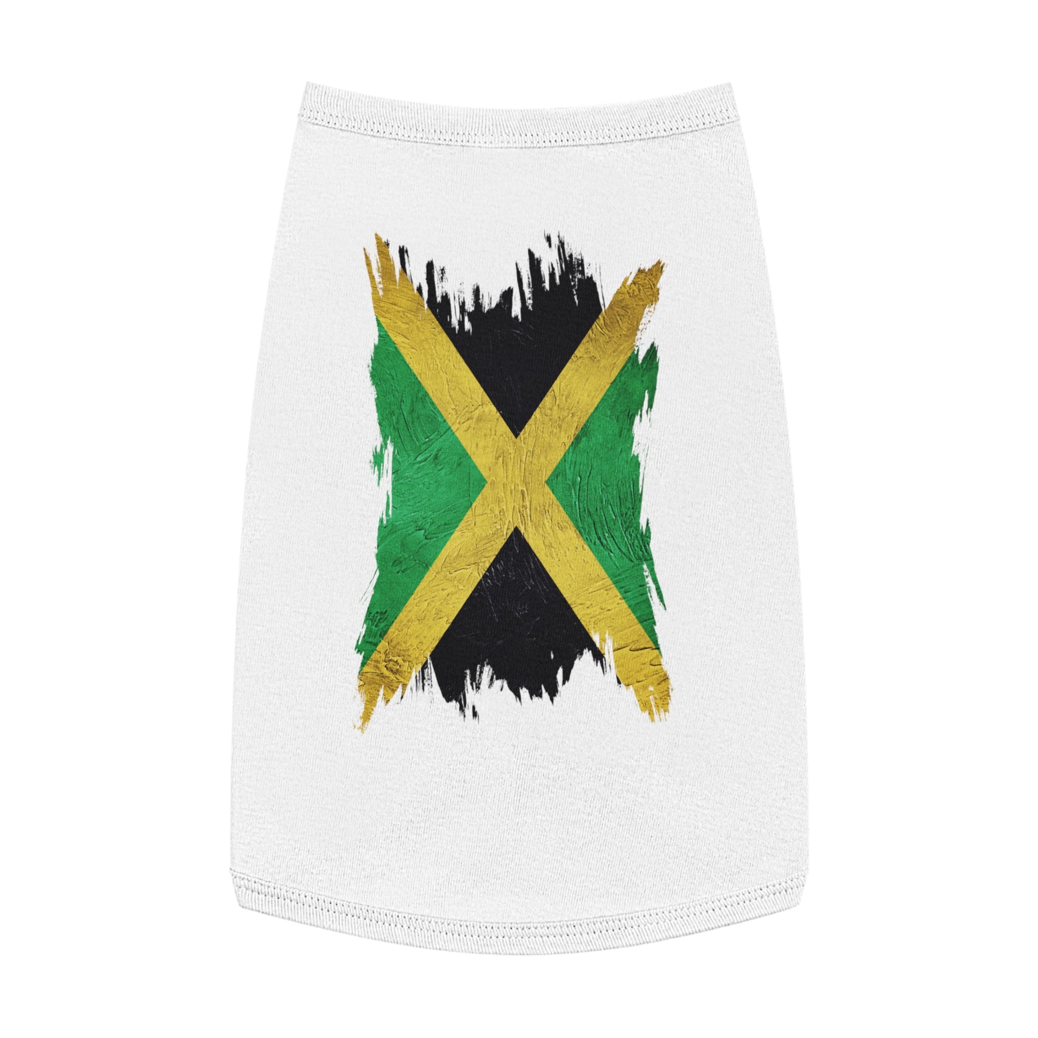 Jamaican Flag Pet Tank Top — Reggae Pride Dog Shirt
