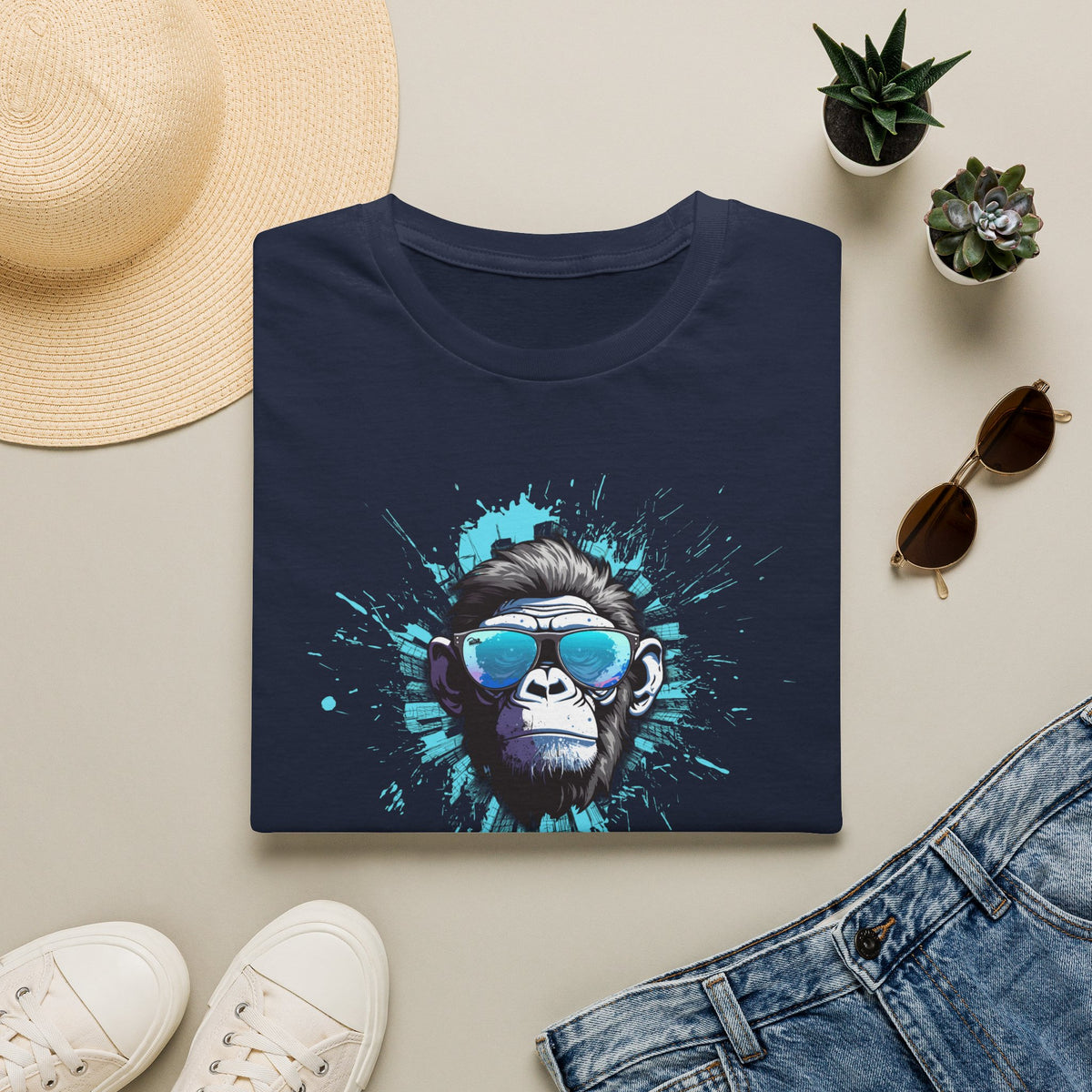 Urban Kong Graphic T-Shirt — Cool Sunglasses Monkey Streetwear Tee