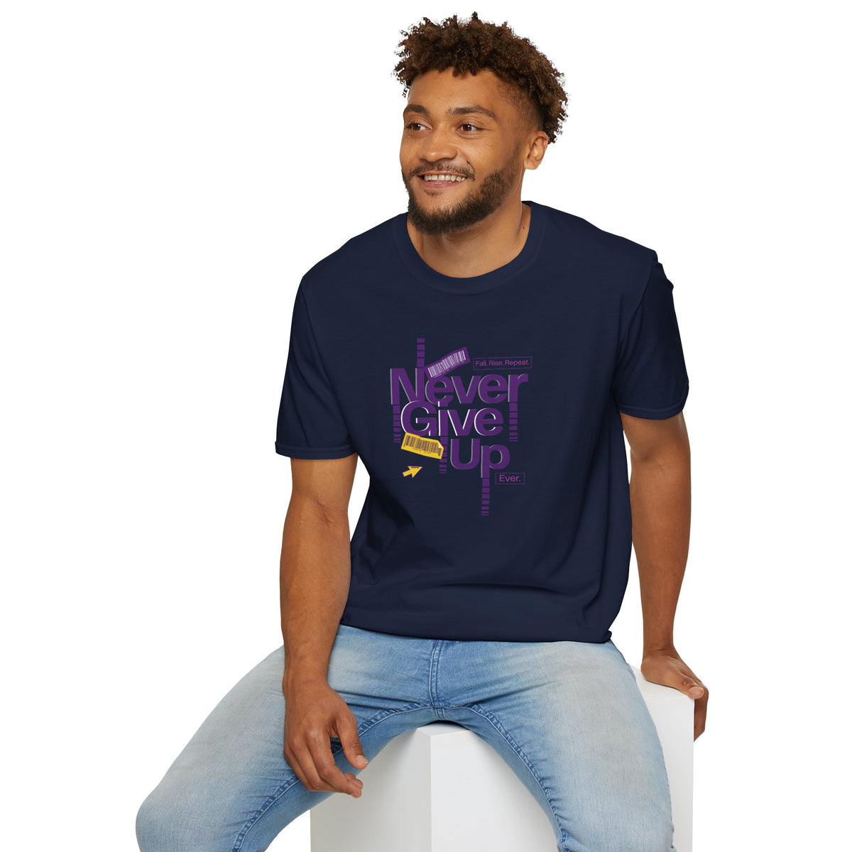 Never Give Up Inspirational T-Shirt — Motivational Graphic Tee