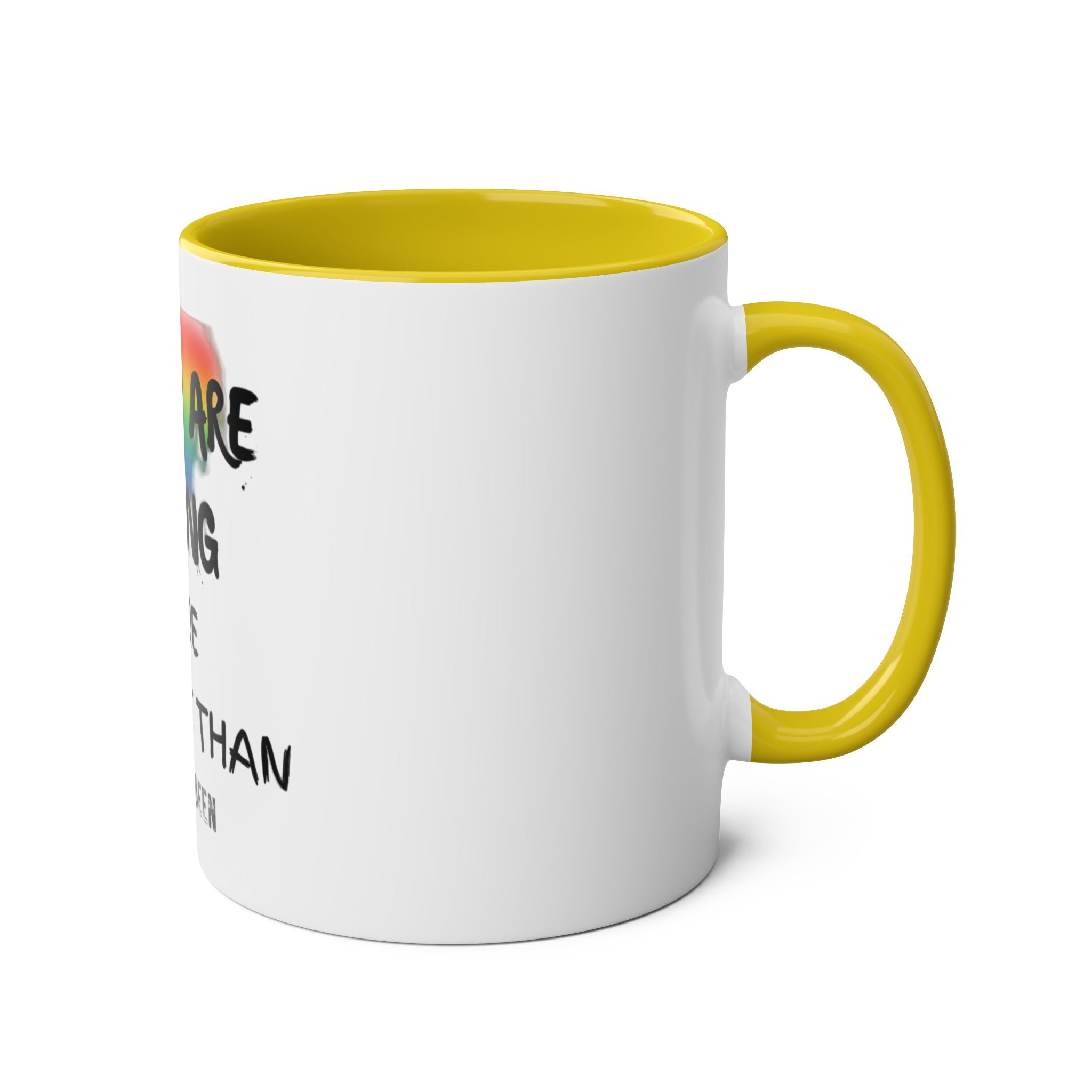 LGBT Two-Tone Coffee Mug, Gift, 7 Colors