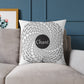 Hare Krishna chant Meditation Square Pillow — Spiritual Mantra Decorative Cushion